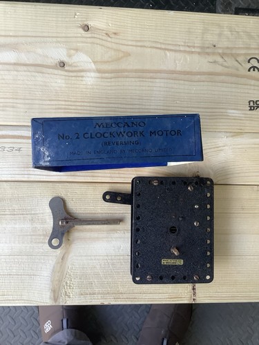 Meccano clockwork motor - clockwork,