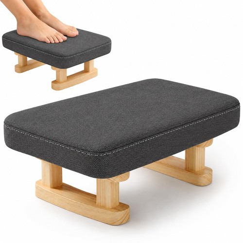Ottoman footstool with - with, wooden