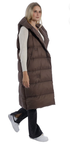 Brown chocolate longline - chocolate,