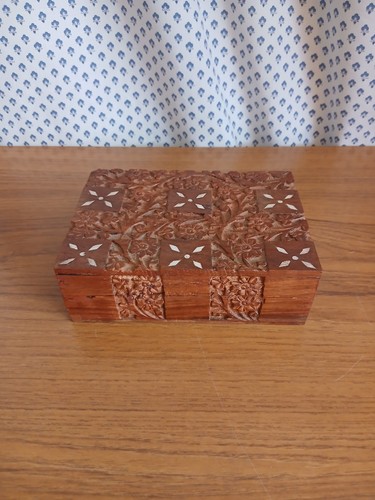 Vintage indian wood wooden - vintage,