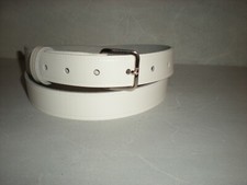 White leather belts suitable for men and women from small to XX large sizes 