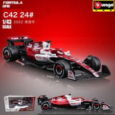 BBURAGO F1 1:43 2022 Alfa Romeo FORMULA 1 F1 C42 #24 ZHOU Guanyu Model Gift Car