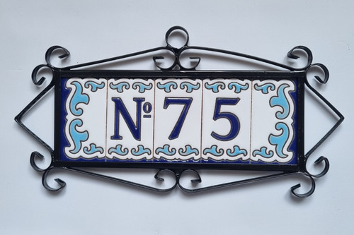 Ceramic house number tiles - ceramic,
