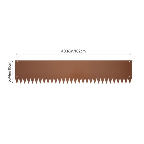Galvanized edge barrier garden - galvanized,