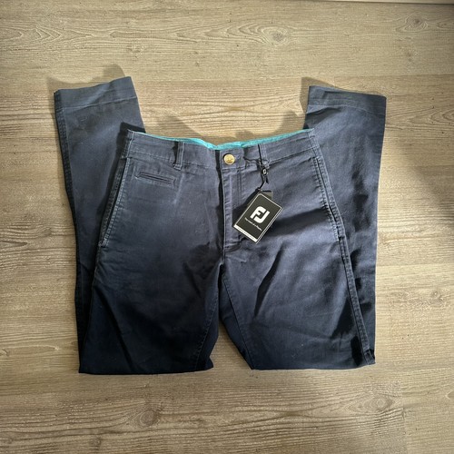 Men navy footjoy trousers - men’s,