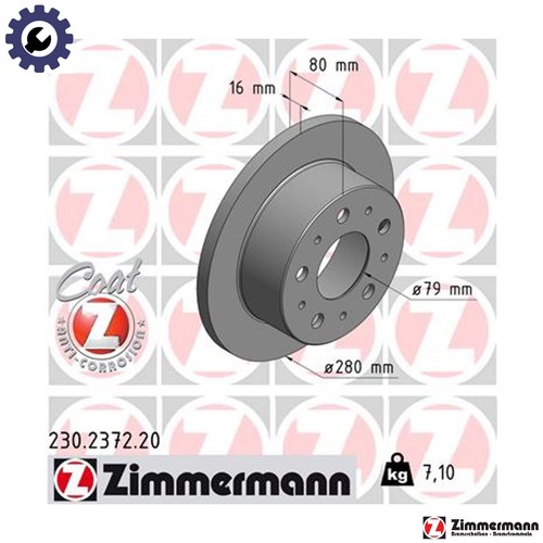 Brake disc 230 - 2x, for