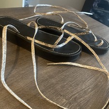 Topshop strappy tie-up sandals
