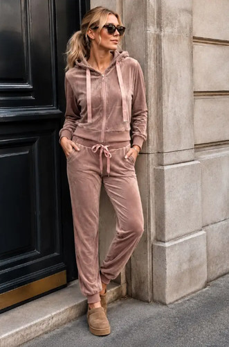 Women velvet hoodie top - women's,