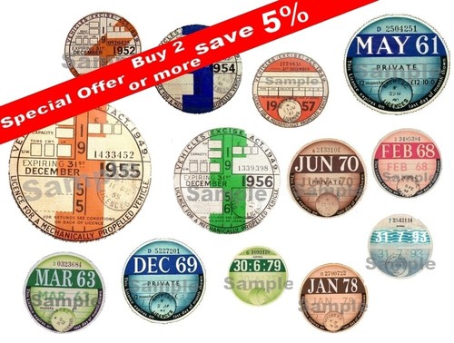 Tax discs multiple years - ,