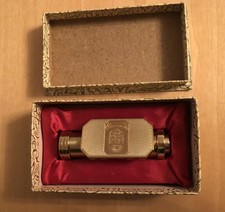 Brand New In Box Gold Vintage Quis Nos Separabit Lipstick Holder & Flip Mirror