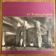 U2 - The Unforgettable Fire Record SLEEVE ONLY (1984, Island U25, G+)