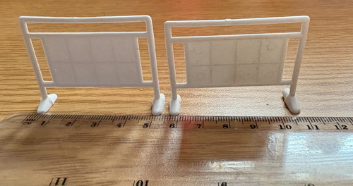 Doll house furniture two white - two,