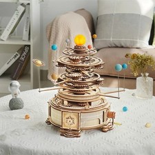 ROKR Mechanical Orrery 3D Wooden Puzzle 316PCS Solar System Model Kit UK Stock