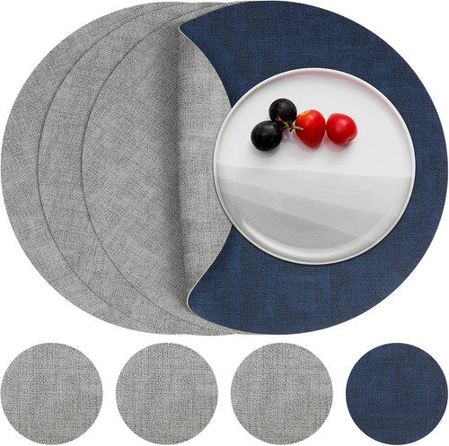 Leather placemats and - and, coaster