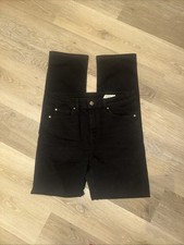 M&S The Sienna Straight Leg Jeans Black 12 Long L32” VGC