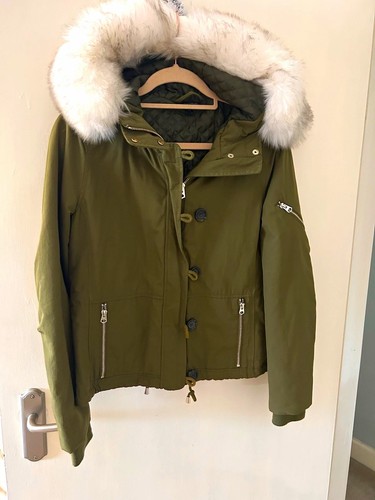 Topshop womens green hooded - topshop,