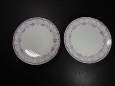 2 x Antique Redfern & Drakeford Balmoral China Staffordshire England 23cm Plates