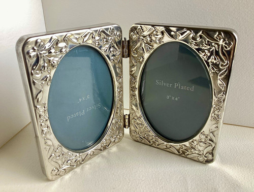 Vintage silver plated hinged - plated,