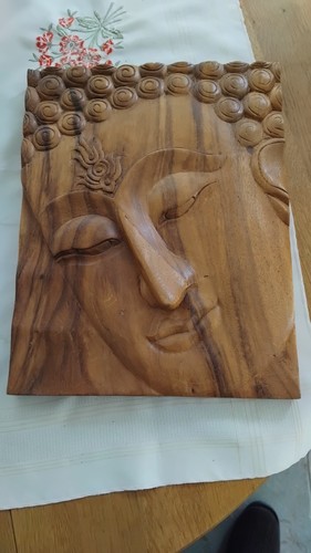 Vintage hand carved wooden - hand,