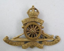 Military Brass K/C Cap Badge