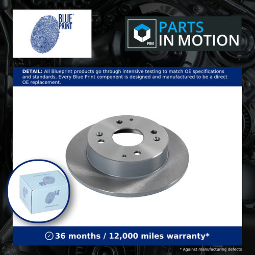 Brake discs pair solid fits - brake,