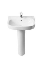 Roca Debba 1 Taphole Basin Pick Up Pack - 550mm White Z323990001