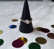 Vintage Opal And Diamond 9ct