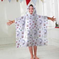 Kids Hooded Towel Poncho