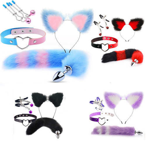 Usa 4pc set foxtail - foxtail, butt