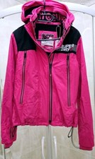 BRAND NEW SUPERDRY VELOCITY WINDCHEATER JACKET SIZE XS 8 BLACK AND PINK