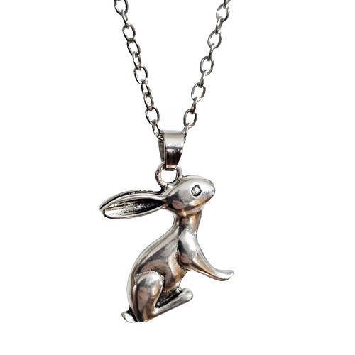 Large hare rabbit pendant - large,