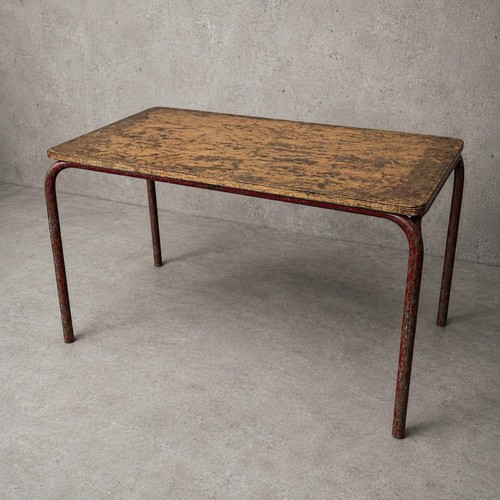 Vintage industrial school desk - industrial,