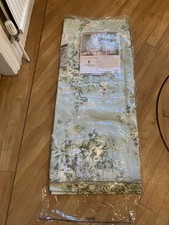 Beautiful Dorma Brympton Duck Egg Floral Large Pencil Pleat Fully Lined Curtains