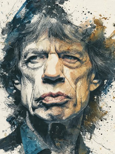 Mick jagger art - art,