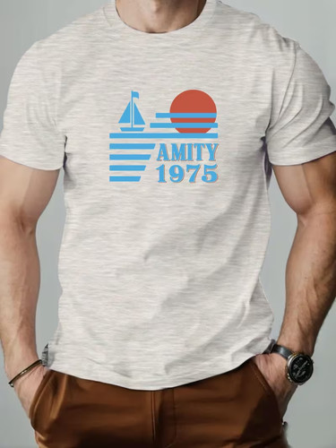 Mens grey retro amity - mens,