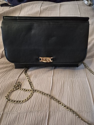 Topshop black faux leather - black,
