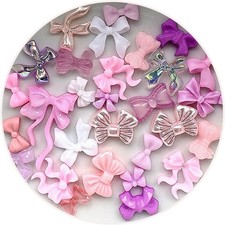 Mixed 3D Acrylic Nail Bows  -