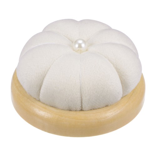Wooden base pin cushion - wooden,