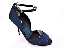 UNTOLD NAVY GLITTER OPEN TOE
