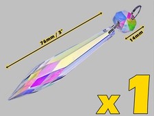 AB Chandelier Droplets Iridescent Crystals Beads Spare Light Prisms Retro Parts