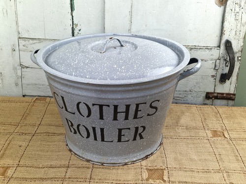 Vintage grey splatterware - grey,