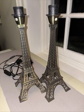 Pair Of Eiffel Tower Metal Lamp Bases