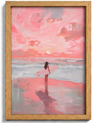 Hjyqln surfer girl - surfer, art