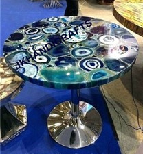 Natural Agate stone Inlay LED