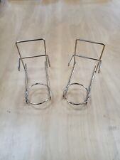 3 Piece Display Stand: Dinner Plate, Cup & Saucer Stand Gold Brass Set of 2