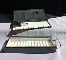 George Rowney Metal Watercolour Paint Box Folding Palette Lid Winston Churchill