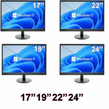 Cheap 17" 19" 22" 24" TFT PC Computer Monitor VGA Flat Screen Major Brands Clean