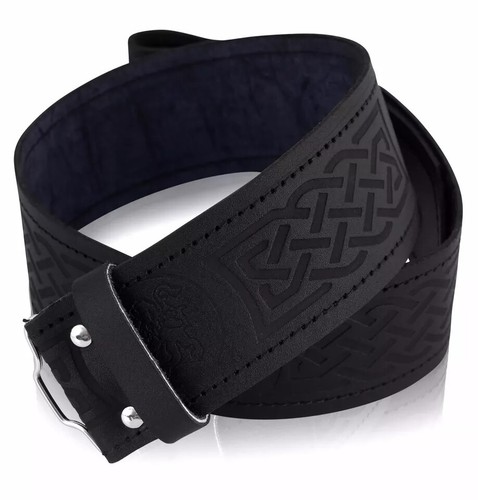 Leather kilt belt adjustable - leather,