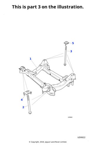 Jaguar bolt washer e - &, e-pace