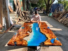 Blue Epoxy Sea Resin Dining